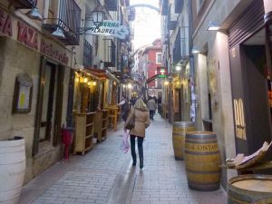La calle Laurel en Logroño