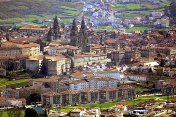 Vista panorámica de Santiago de Compostela