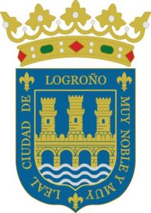 Escudo de Logroño con el rio Ebro