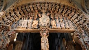 El portico de la gloria de la catedral
